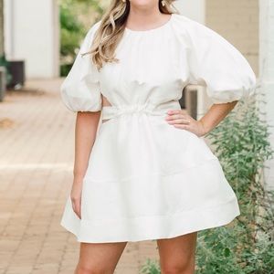 Aje Psychedelia Cut-Out Mini Dress